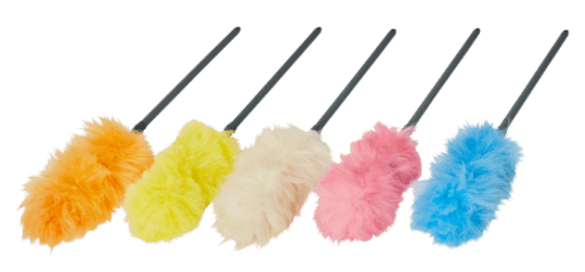 Vikan Uldafstøver, assorterede farver, 770 - 1090 mm, Ø17 mm, Grå 60 stk.