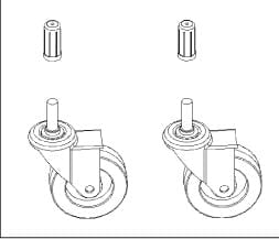 Hjul, drejehjul til MAXXI WD 7
