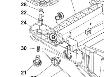 Rem for sidebørste til SM800/Floortec480