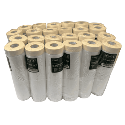 Afdækningsplast 24 stk.140 cm. X 20 m. med tapekant