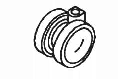 Kit drejelig hjul GM/S 80