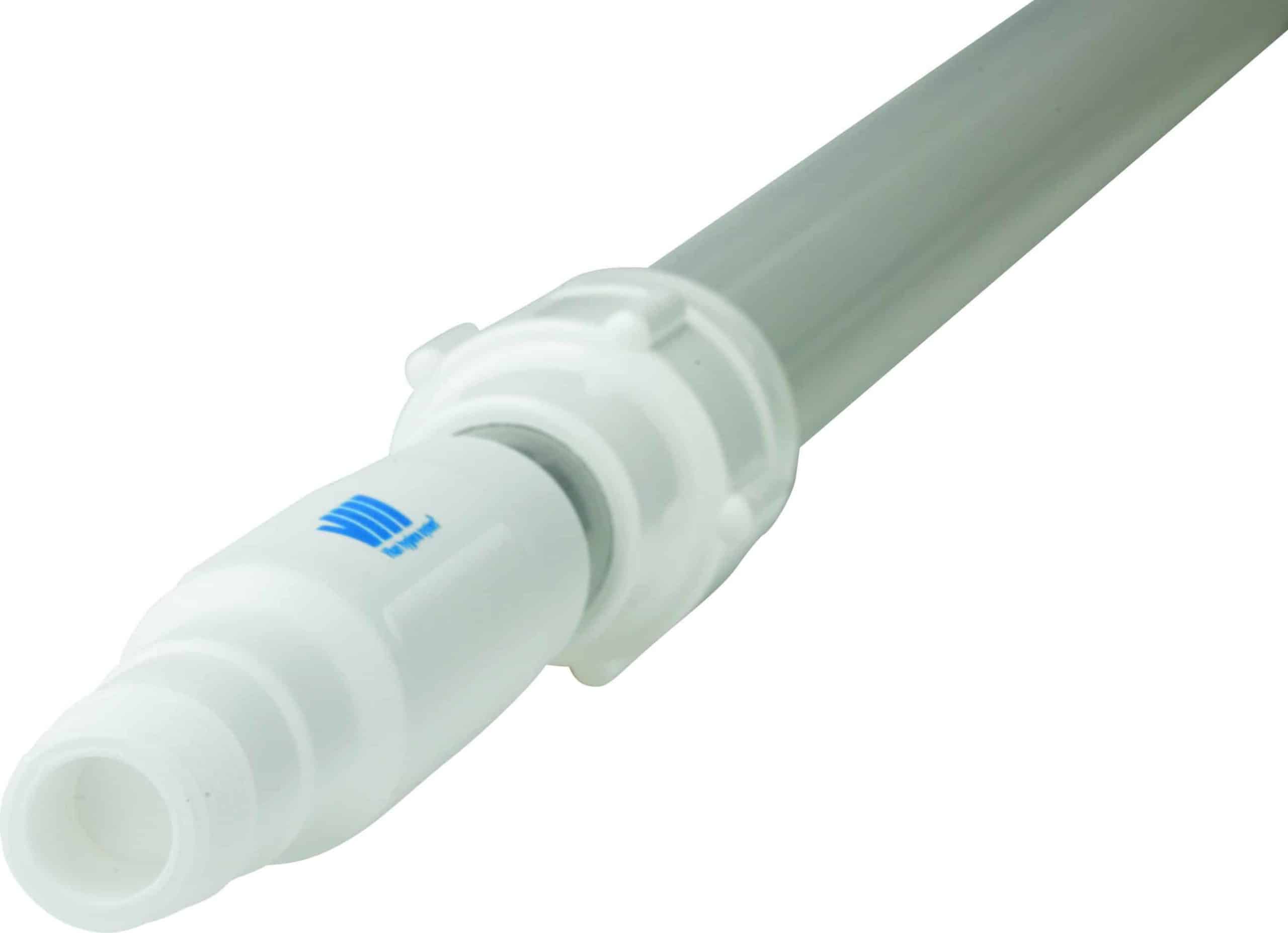 Skaft, aluteleskop 1675-2780mm, hvid