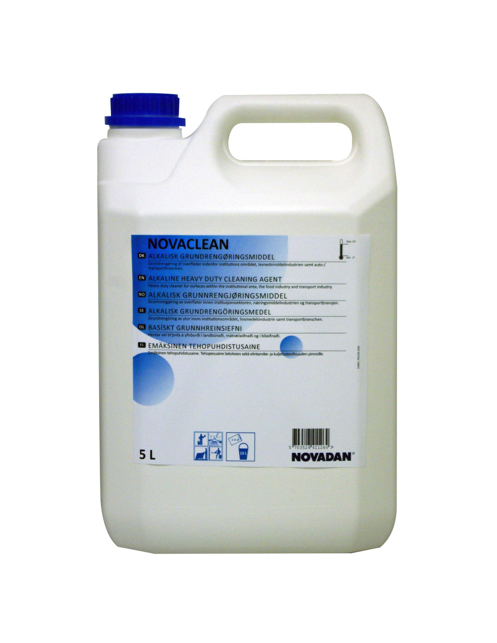 Novaclean grundrengøringsmiddel 5 L.