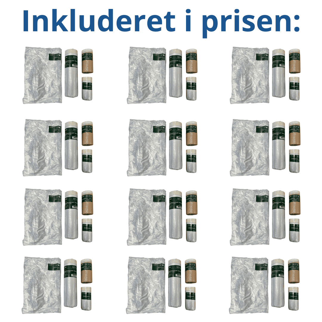 Afdækningssæt 4 dele 12 stk.