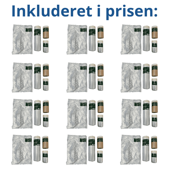 Afdækningssæt 4 dele 12 stk.