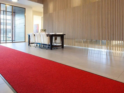 Rød løber LUX- lb. meter x 130 cm./bredde