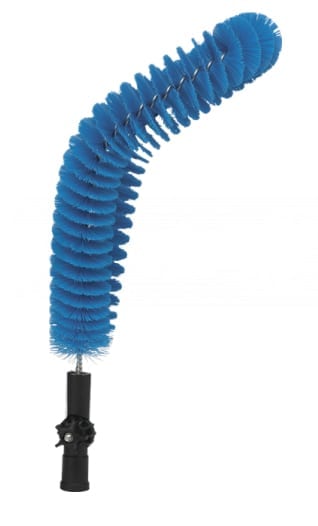 Flexbørste t/udv. rengøring af rør, medium, blå.