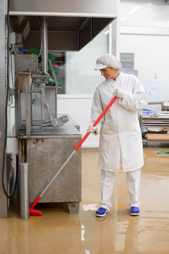 Fugeskrubbe, 225 mm, Meget stiv, Rød