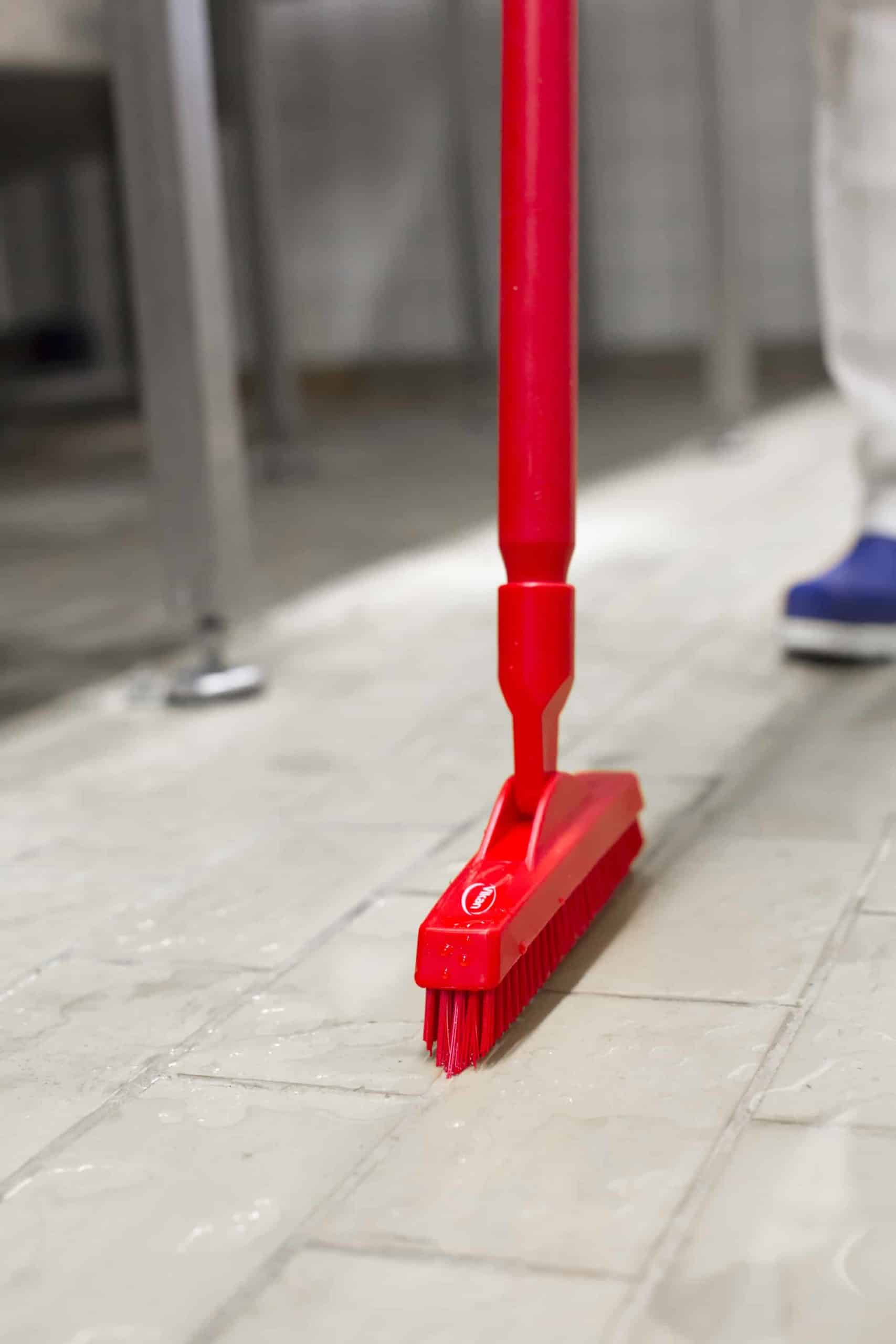 Fugeskrubbe, 225 mm, Meget stiv, Rød