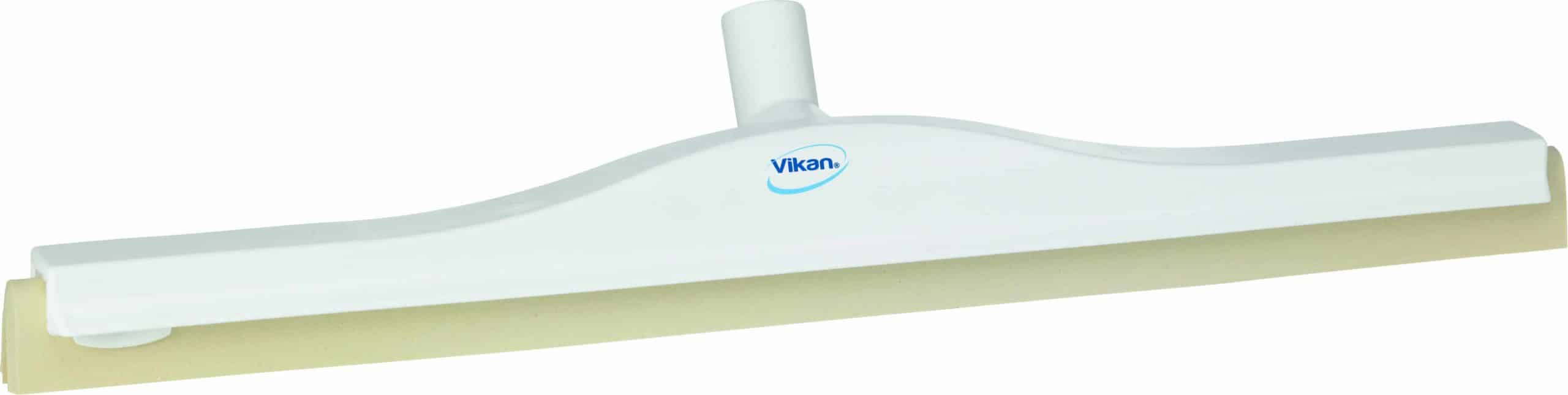 Gummiskraber plast 60 cm. m. drejeled Hvid