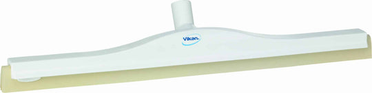 Gummiskraber plast 60 cm. m. drejeled Hvid