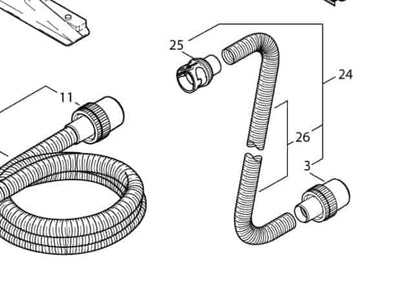Slangemuffe Ø36 mm. AS Quicksystem