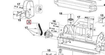 Belt Poly-V til BA551/611-653