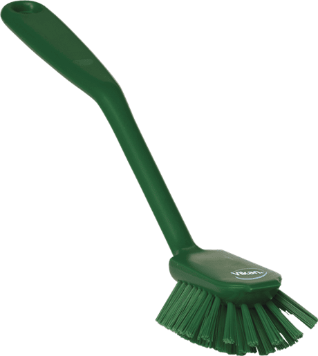 Opvaskebørste med skrabekant 280 mm. medium Grøn