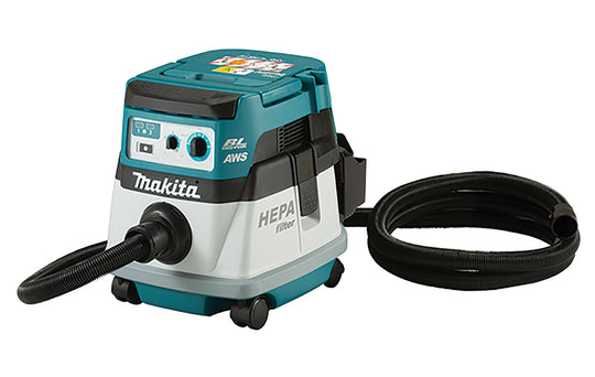 Makita Gulvstøvsuger 8 L. Battery 2 x 18V Støvklasse L