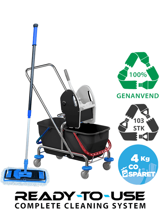 Gulvvaskevogn Nordic Recycle Speed Mop System 2 x 15 L.