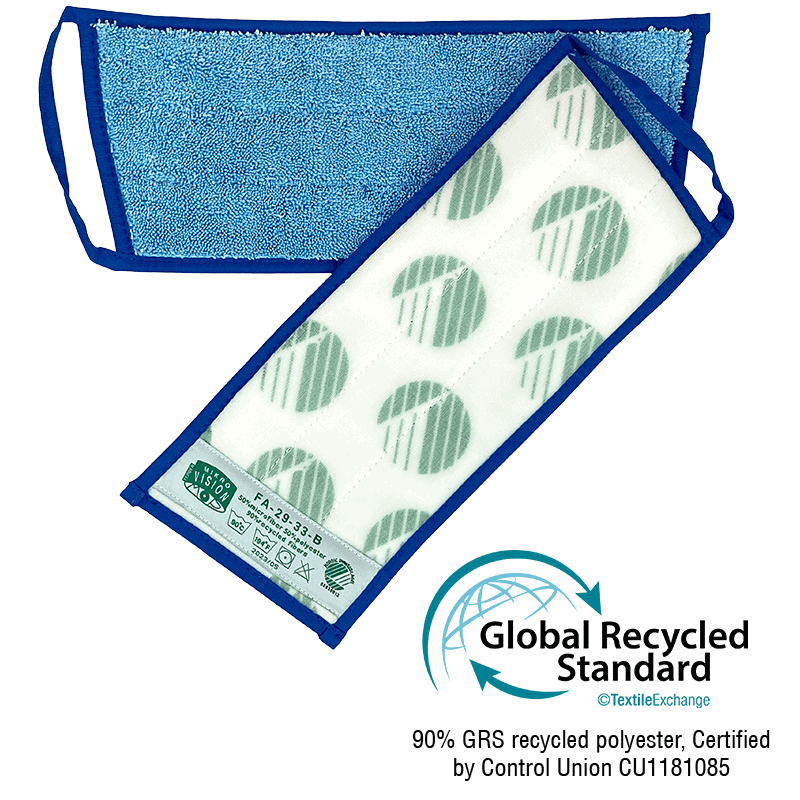 Mikro Vision Mop m.velcrobagside 29/33 cm. SVANEMÆRKET, velegnet til inventarrengøring