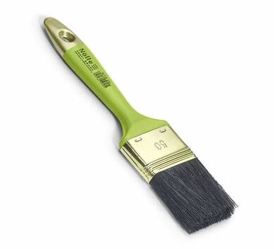 Pensel, flad 50 mm. Sort blandet hår