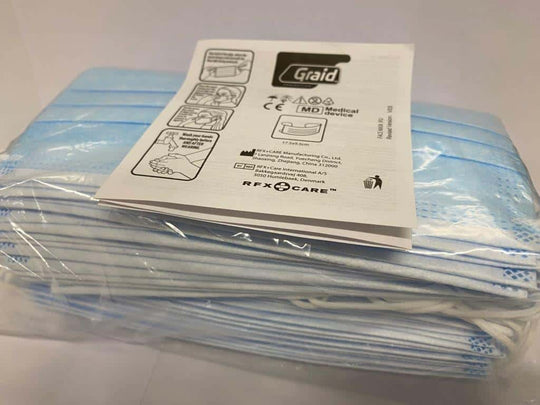 Medicinsk mundbind TYPE IIR godkendt 50 stk.