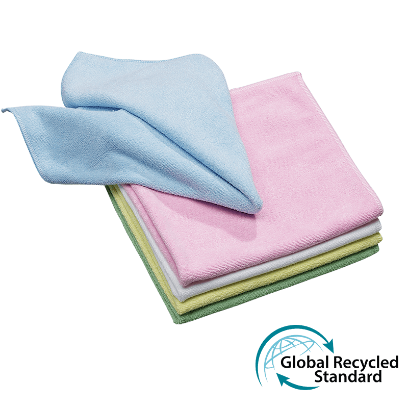 Mikrofiberklud, 40 x 40 cm. Svanemærket ReCycle flere farver