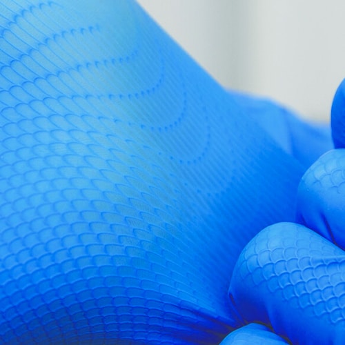 Showa 708, nitrilhandske, 30 cm KUN str. L+XXXL