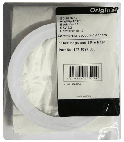 Originale Støvposer GD10 5 stk.10 L.