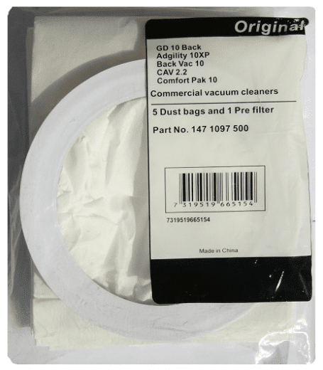 Originale Støvposer GD10 5 stk.10 L.