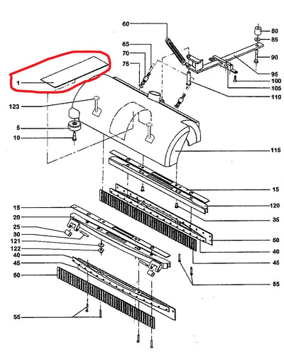 Metaldæksel/plade CA/BA340