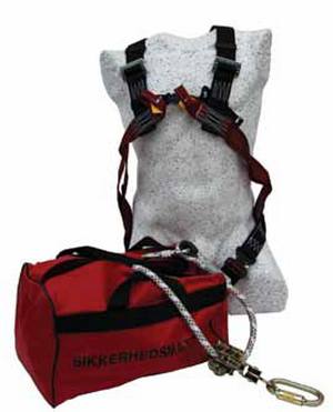 Faldsikringssæt m/reb 10m