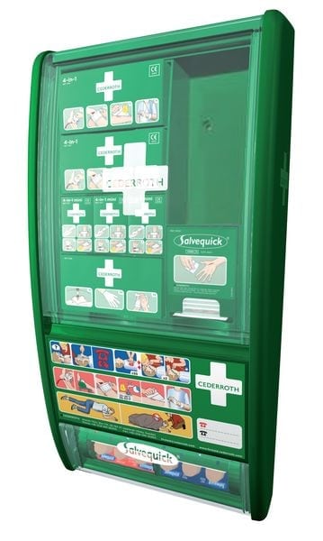 Førstehjælpsstation med indhold