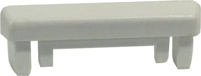 endestykke til skinne Hvid