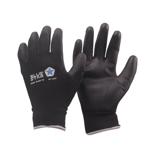 Arbejdshandsker Basic Black PU str. 7-11