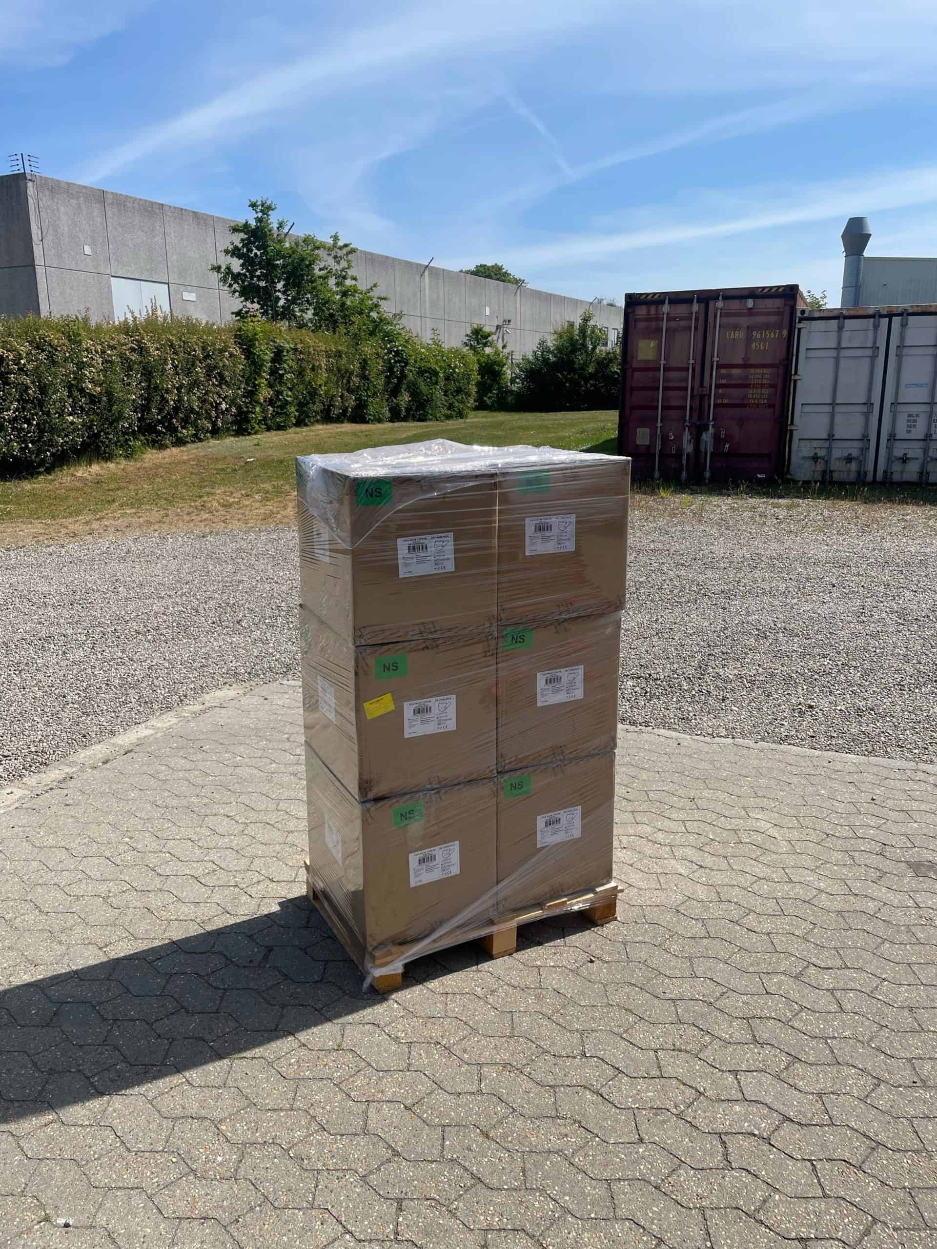 Halvpalle med medicinsk mundbind (15000 stk) TYPE IIR godkendt