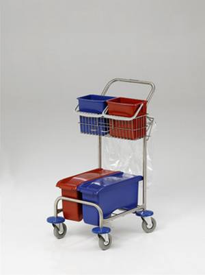 GeniMop-system vogn med posestativ