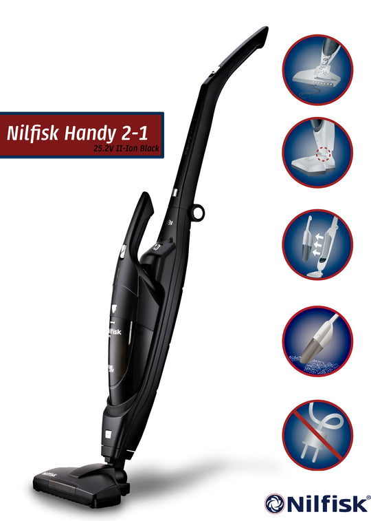Nilfisk Handy 2-in-1 25.2V II-Ion Black