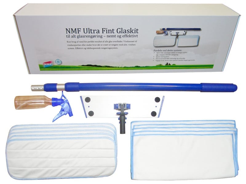 Ultra Glaskit - Komplet m. skaft og mopper