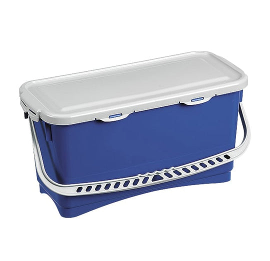 Plastspand med låg, 20 L.