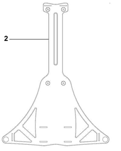 Reservedel - Rygplade til bæresele GD5/10