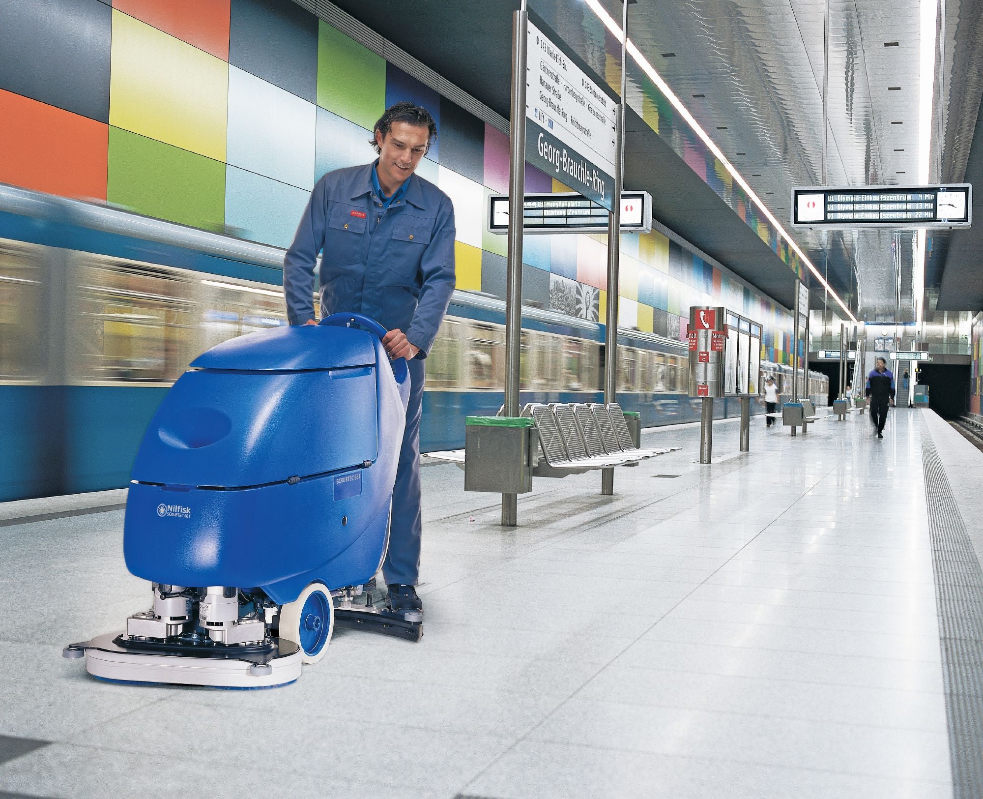 Gulvvaskemaskine Nilfisk ALTO Scrubtec 661 BL Combi komplet