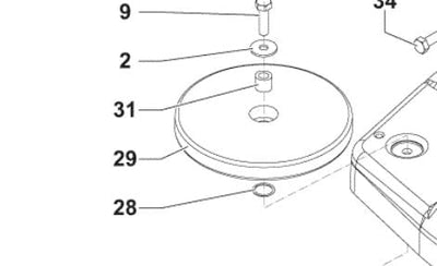 Sidehjul til børstedæk BA400/450/530