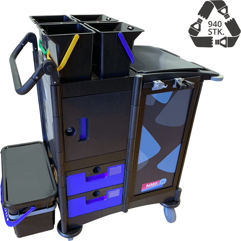 Store rengøringsvogne