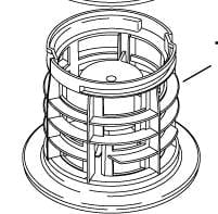 Filter support cage Attix