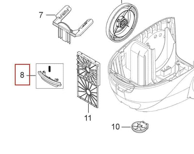Lås til front (Nilfisk One)