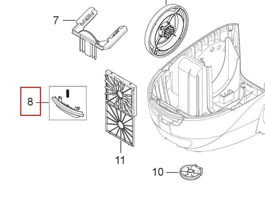 Lås til front (Nilfisk One)