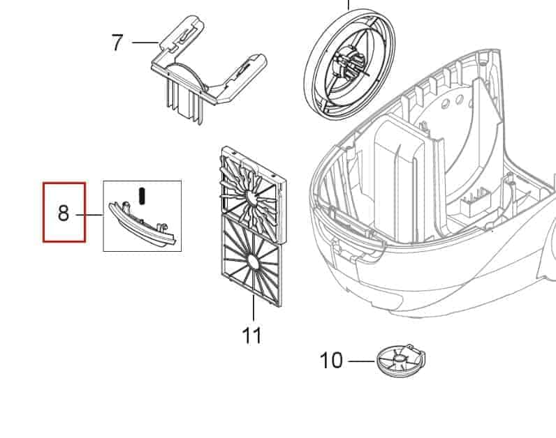 Lås til front (Nilfisk One)