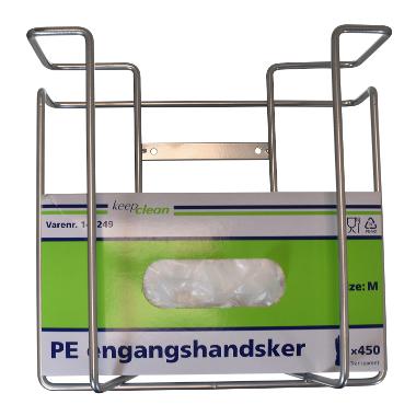 Handskedispenser i rustfri stål til 2 pk.