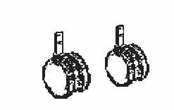 Hjul for til UZ934 2 stk.