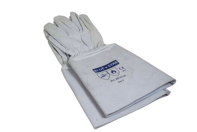 Handsker gedeskind  m/15 cm speltkrave, STR. 9, 3 par tilbage