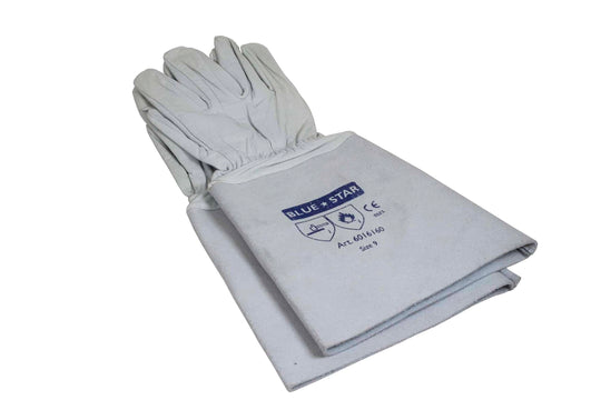 Handsker gedeskind  m/15 cm speltkrave, STR. 9, 3 par tilbage