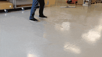 Gummiskraber metal 55 cm.